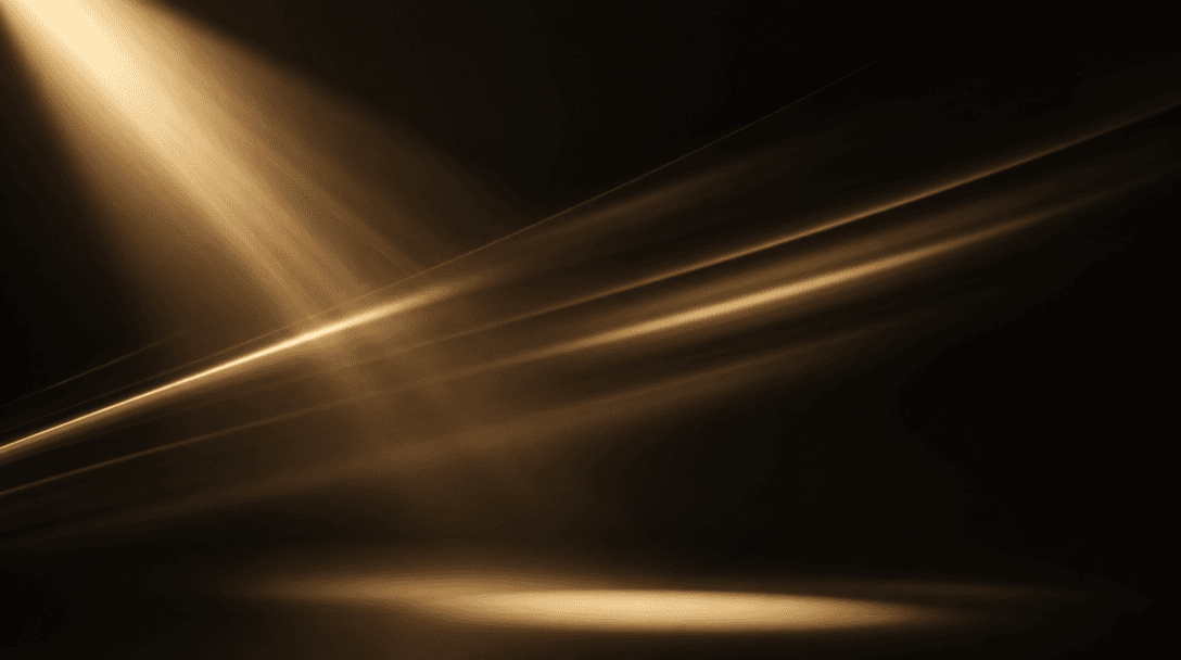 Studio lighting abstract: soft spotlight rays crossing dark space, subtle motion blur streaks creating movement sense, p