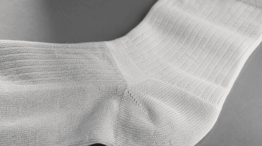 Realistic fabric simulation showing accurate sock texture, weave pattern detail, material authenticity, professional pro