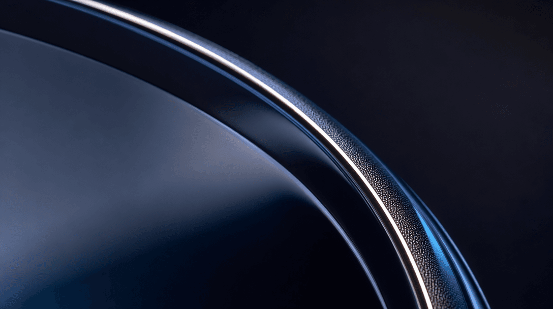 Abstract macro scene of a premium product surface under extreme close-up: intricate micro-detail of smooth lacquer or gl