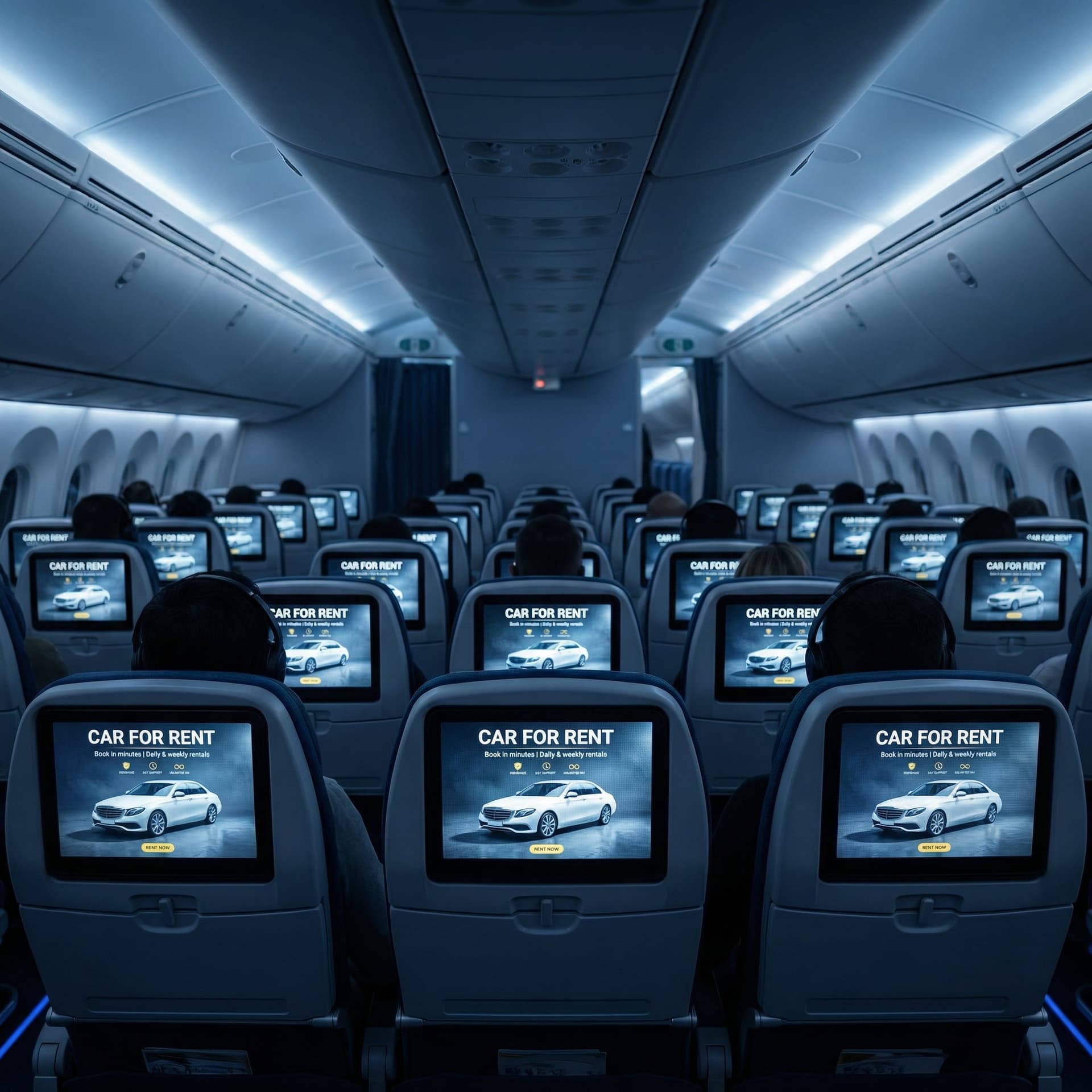 Seatback ad