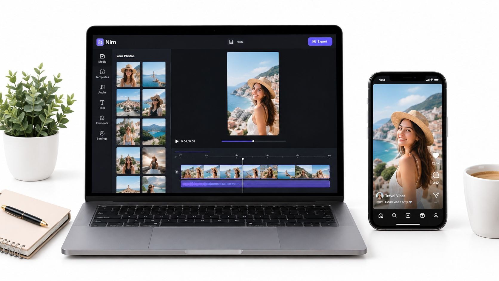 How to Make Video of Pictures on Instagram with Nim