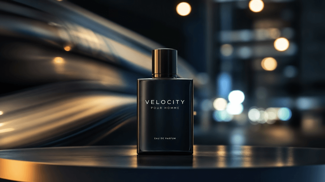 Product reveal motion blur with cinematic color grading, bokeh background lights, smooth transitions, professional video
