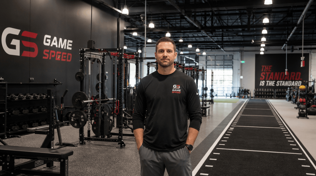 Professional training facility environment. Modern gym or athletic facility interior background, specialized training eq