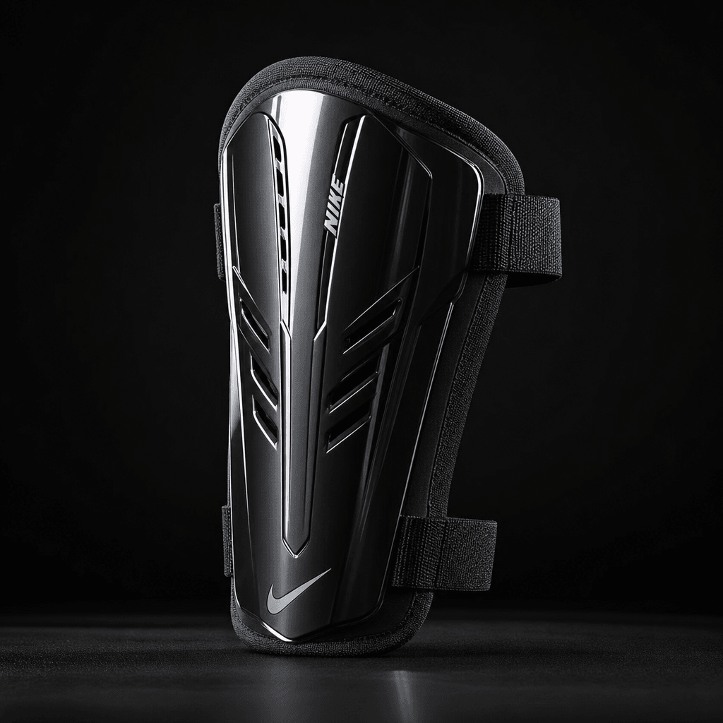Product packshot detail. Athletic apparel or equipment displayed on dark background, professional studio lighting emphas