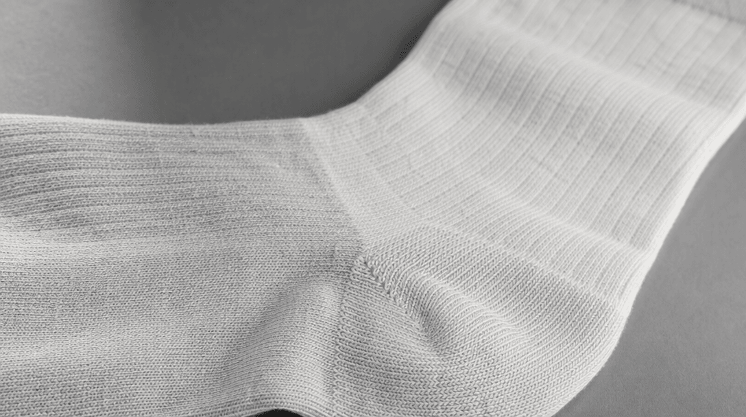 Realistic fabric simulation showing accurate sock texture, weave pattern detail, material authenticity, professional pro