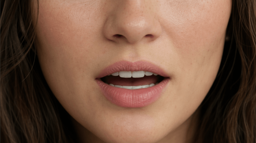 Lipsynced mouth close-up showing smooth realistic facial animation, detailed mouth movement precision, synchronized audi