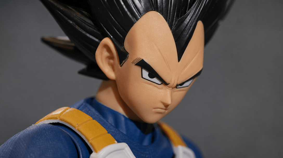 Close detail showing plastic figure paint quality, joint lines, factory finish accuracy, professional macro photography,