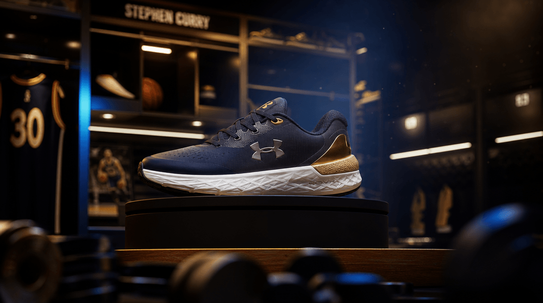Cinematic product reveal inside professional locker with smooth depth-of-field bokeh transitions, professional broadcast