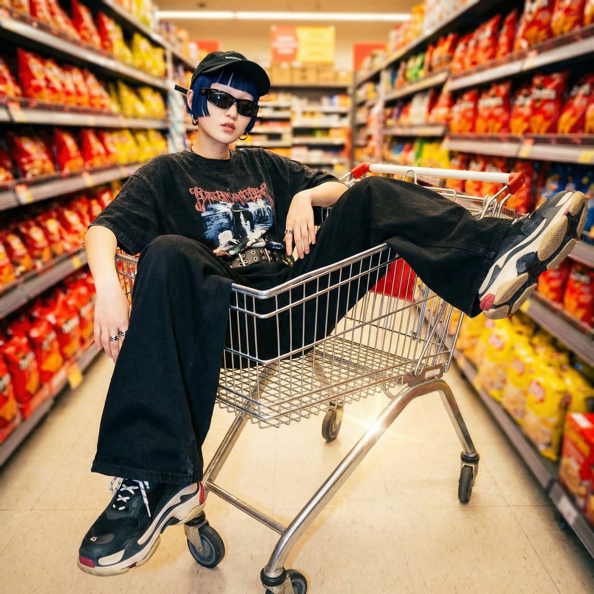 Supermarket photoshoot