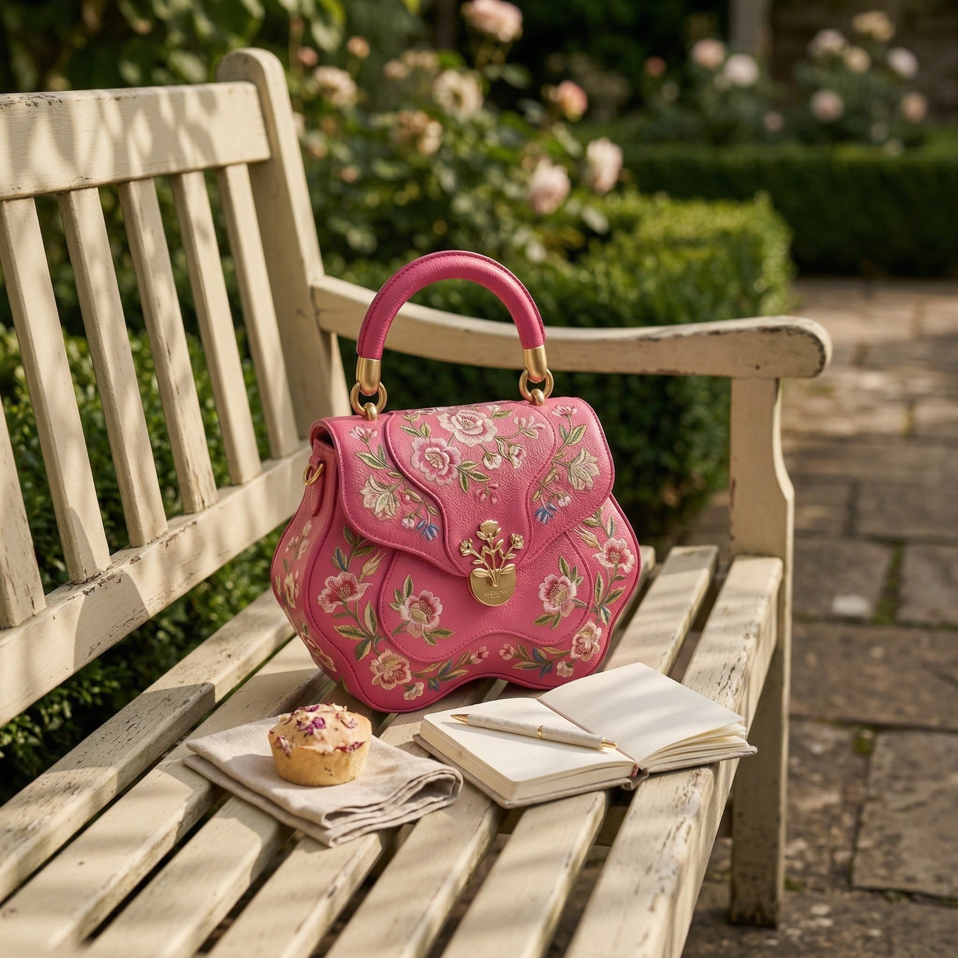 On a bench