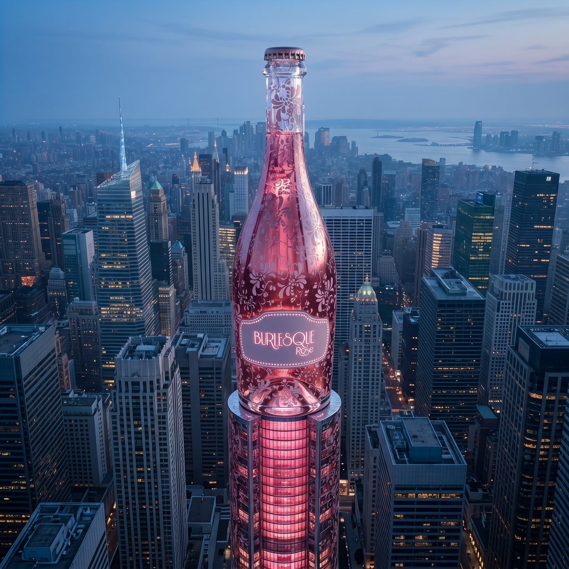Wine skyscraper