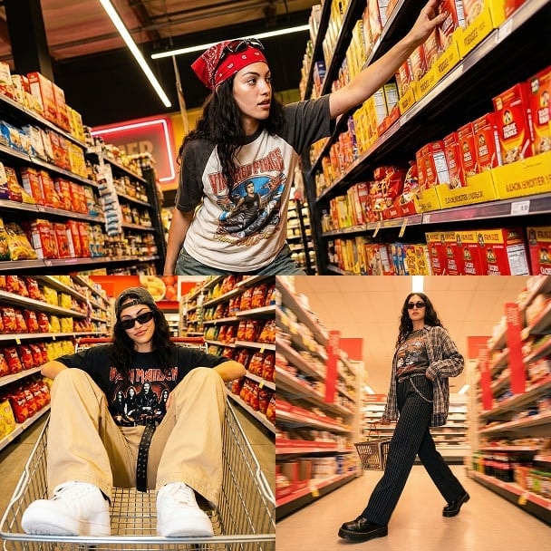Supermarket photoshoot