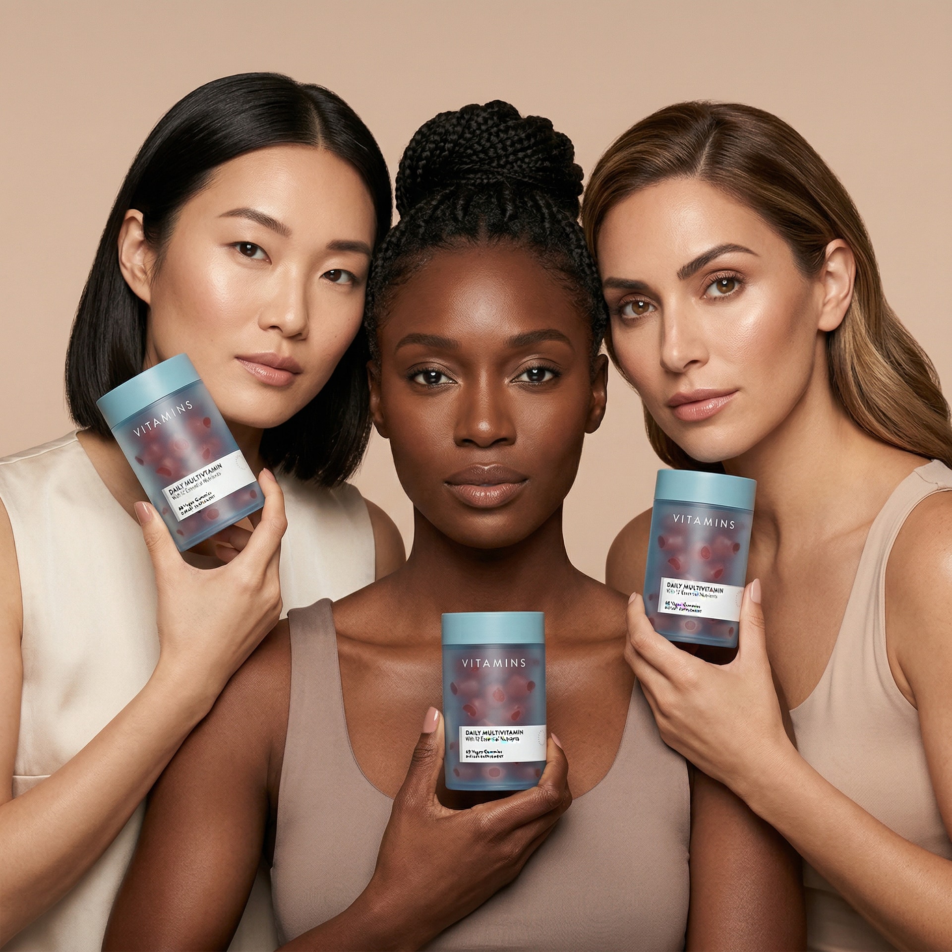 Women with products