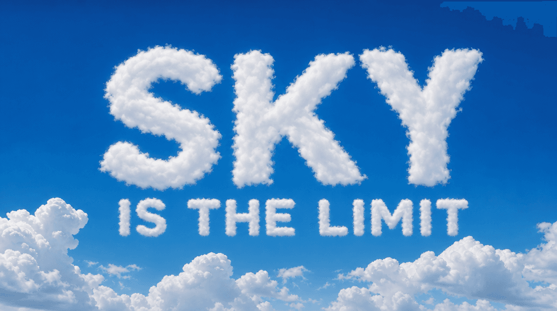 Smooth flowing white clouds forming clean typography, crystal sharp detail, professional broadcast quality lighting, stu