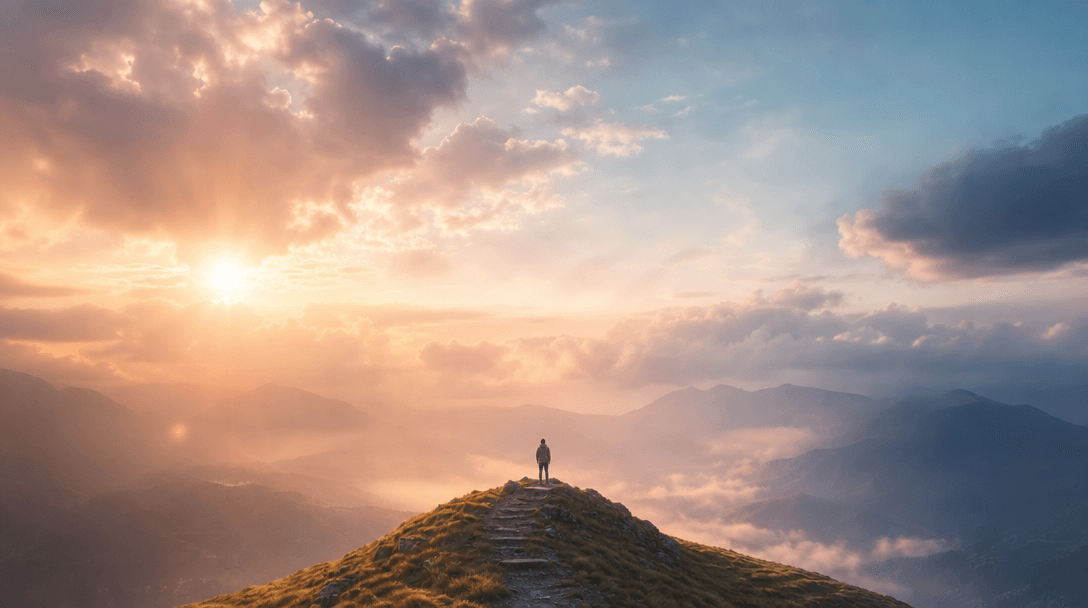 Soft pastel color palette transitioning smoothly, light rays through clouds, gentle motion blur, premium cinematic light
