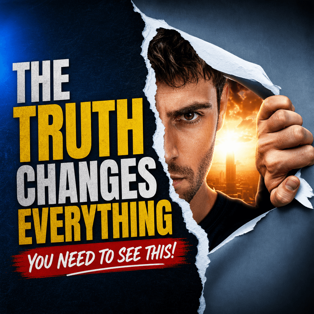 Completed tear-reveal video thumbnail, broadcast quality display, professional promotional ready presentation