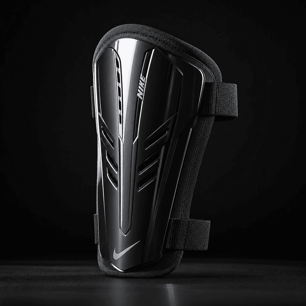 Product packshot detail. Athletic apparel or equipment displayed on dark background, professional studio lighting emphas