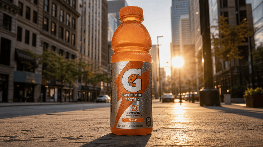 Hyper-realistic product rendering showing perfect shadow casting on urban ground, warm sunlight creating dimensional sur