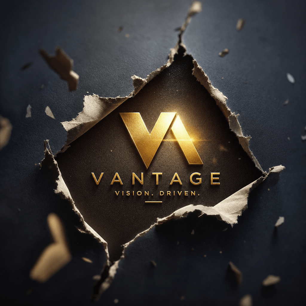 Logo tear reveal effect in action, cinematic animation frame, professional presentation, visual impact capture
