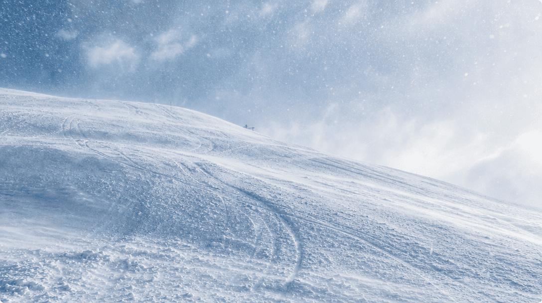 Pristine snowy ski slope with white snow textures filling frame, soft blue-white winter lighting, realistic snow particl