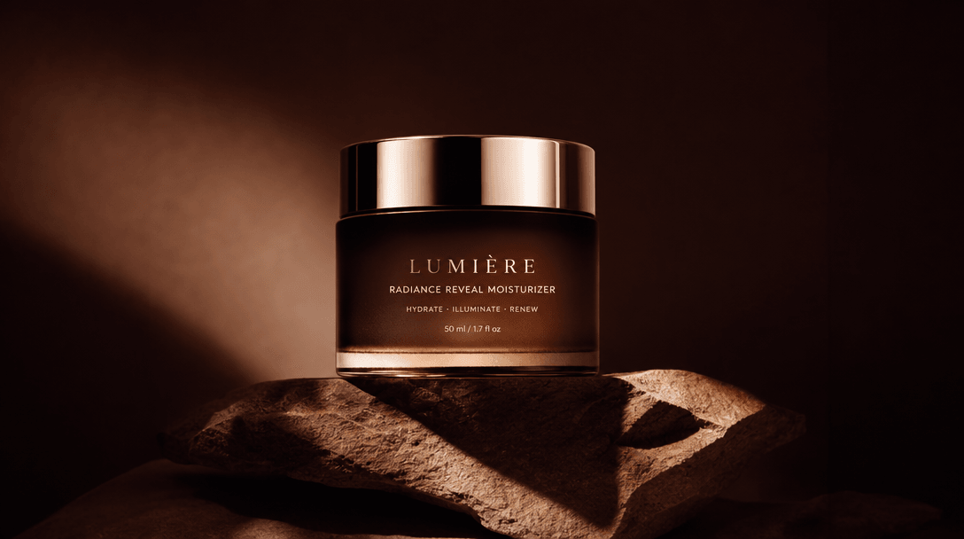 Abstract luxury product: beauty product in premium studio lighting, dramatic shadows and highlights, professional produc