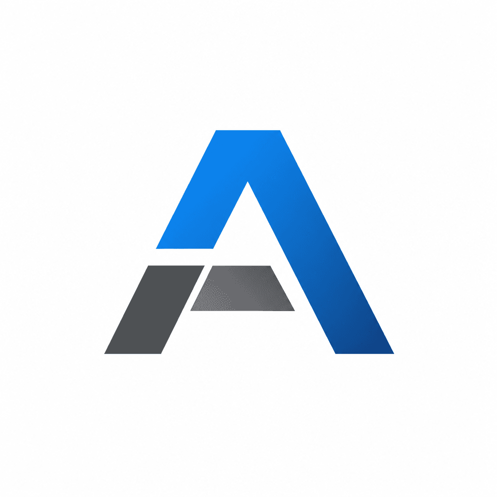 Minimalist geometric logo design, clean shape on white background, professional corporate mark, studio lighting, sharp e